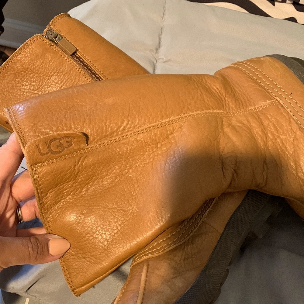 UGG Belfair chestnut Tall Waterproof leather Rain/Snow boots